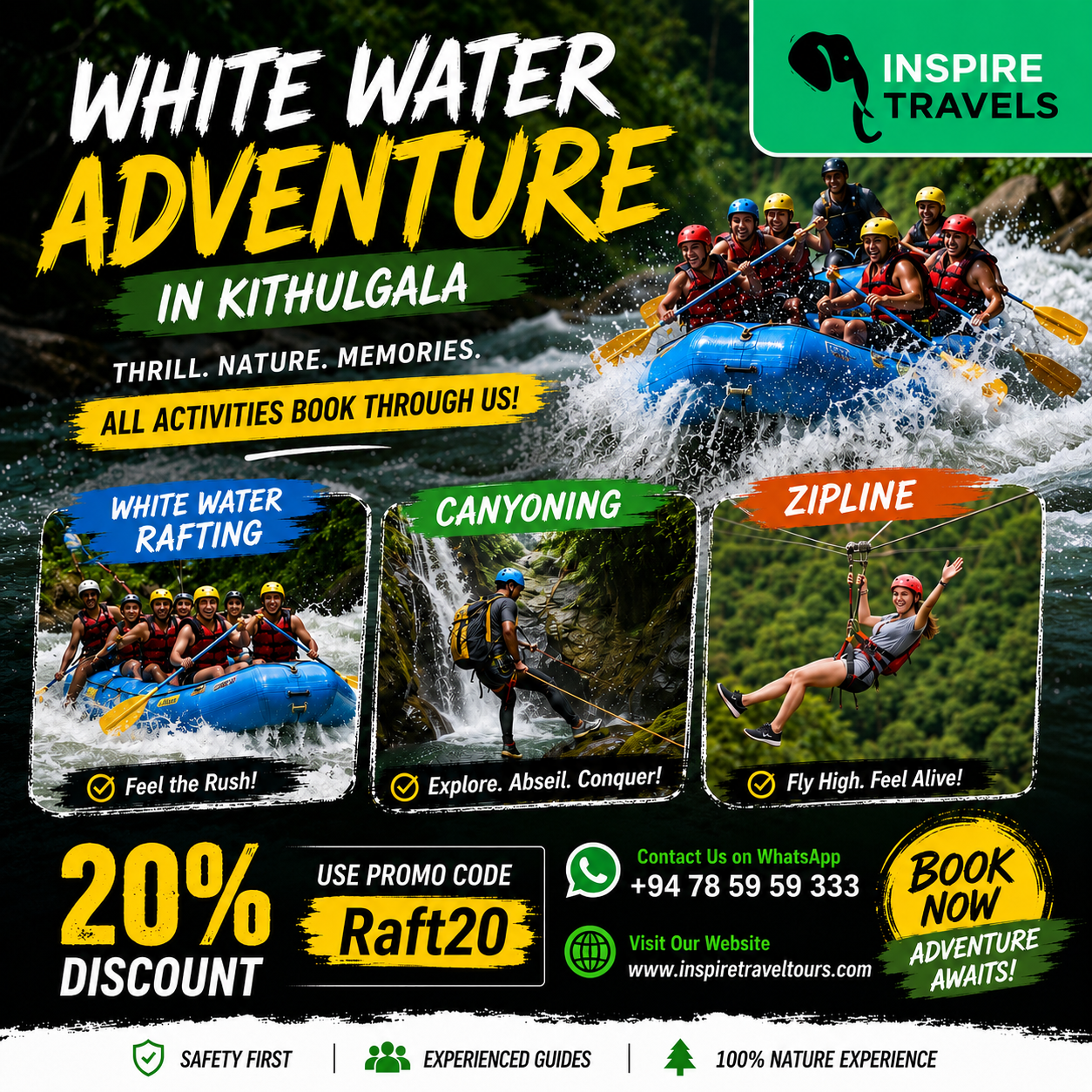 White Water Adventure in Kitulgala Offer